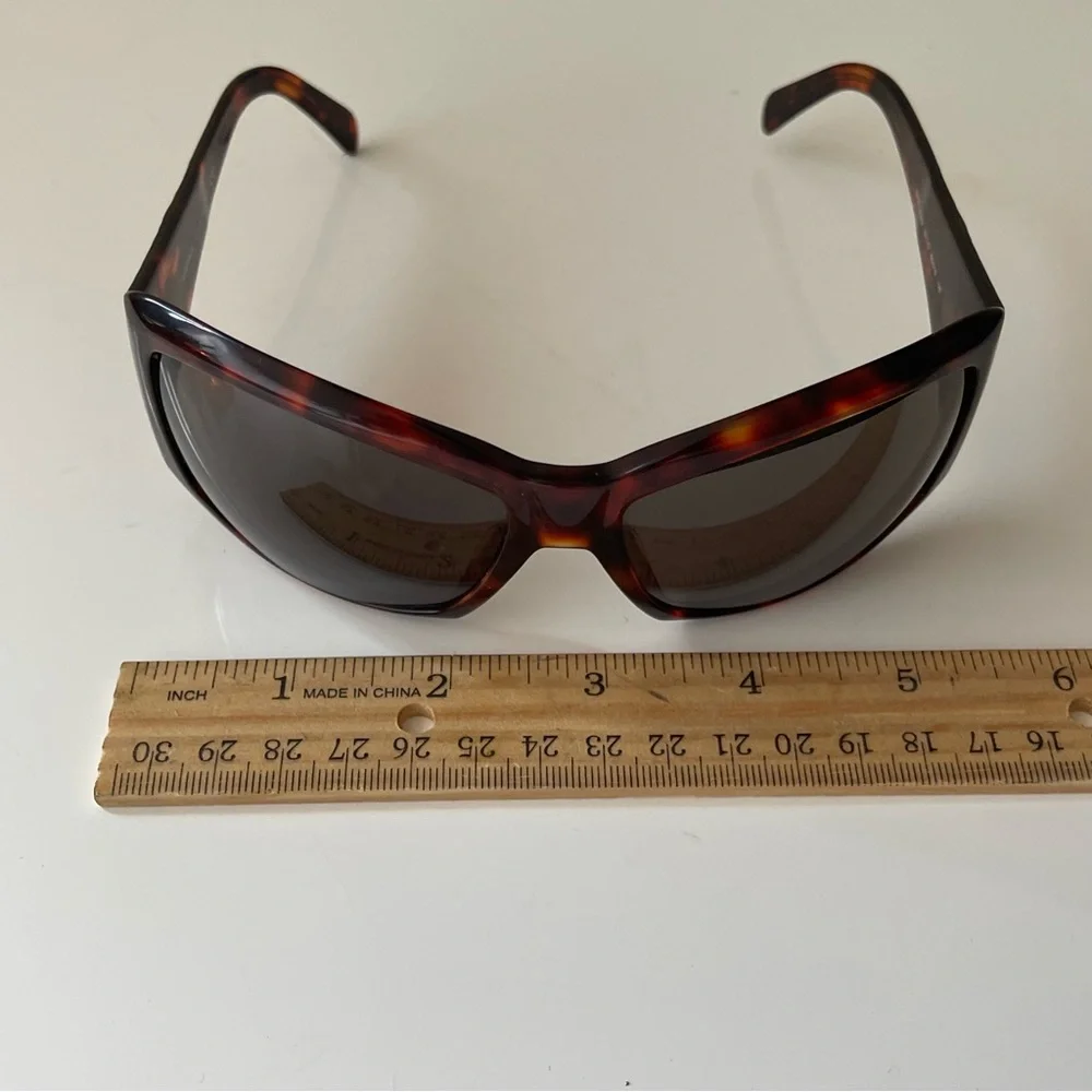 VERSACE  Y2K sunglasses wrapped around brown